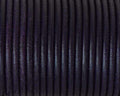 Rounud Leather cord 3mm. Purple Quality
