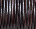 Kangaroo leather cord Round 1.6mm. Dark Brown. Best Quality.