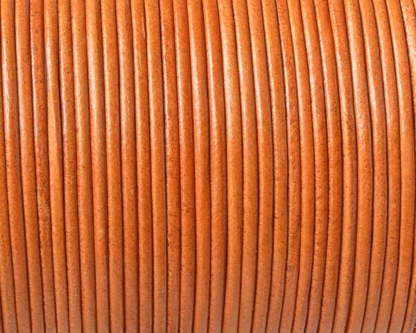 Kangaroo leather cord 1.6mm round. Camel. Best Quality