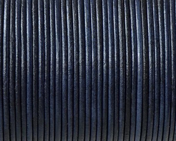 Kangaroo leather cord 1.6mm round. Navy Blue. Best Quality