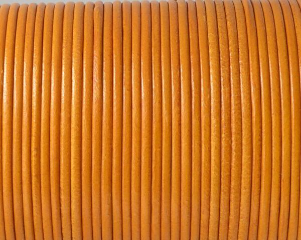 Kangaroo leather cord 1.6mm round. Mustard. Best Quality