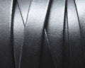 Flat Leather cord 10x1.5mm. Black. Best Quality.