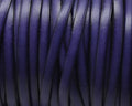 Flat Leather cord. 5x1.5mm. Purple&black. Best Quality.