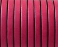 Flat Leather cord. 5x1.5mm. Fuchsia&B. Best Quality.