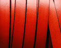 Flat Leather cord 10x1.5mm. Orange&B. Best Quality.