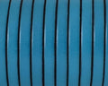 Flat Leather cord. 5x1.5mm. Blue&B. Best Quality.