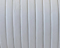 Flat Leather cord. 5x1.5mm. White. Best Quality.