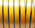 Flat Leather cord 10x1.5mm. Yellow&B. Best Quality.