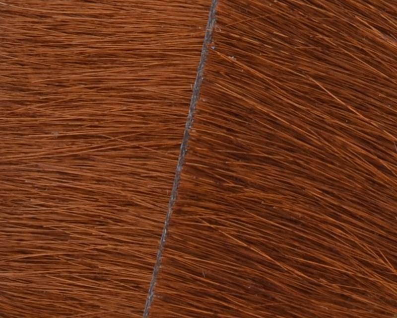 Colored cow hair Flat leather cord. 20mm. brown. Best Quality.