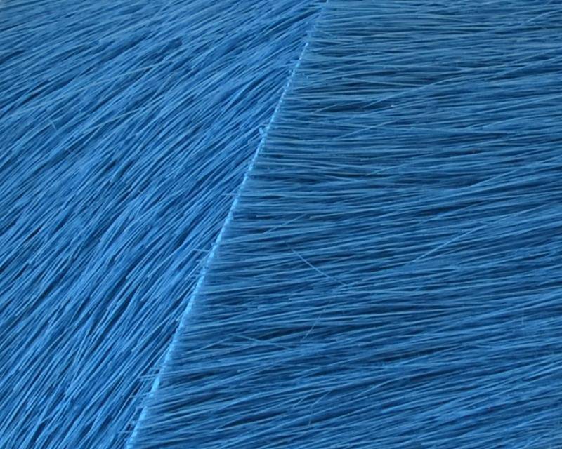 Colored cow hair Flat leather cord. 20mm. turq. Best Quality.