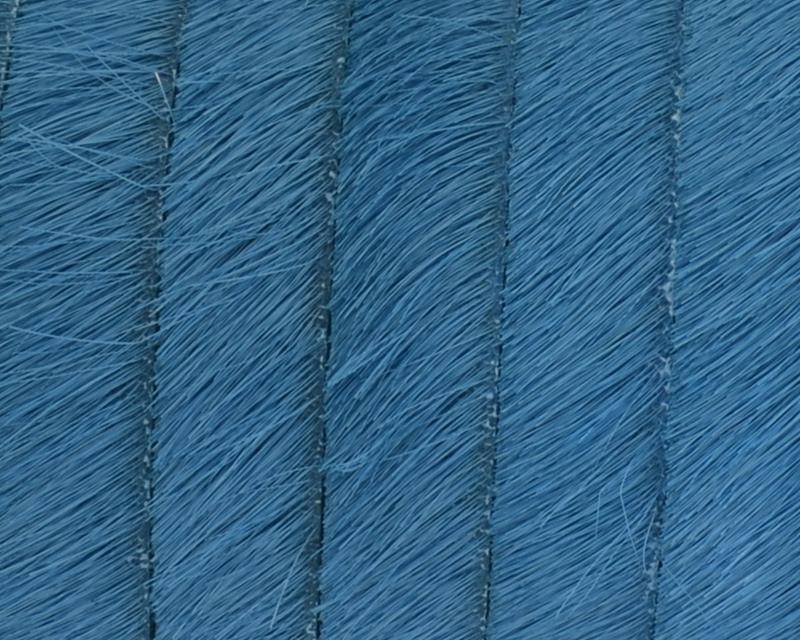 Colored cow hair Flat leather cord. 10mm. turq. Best Quality.