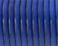 Flat Leather cord. 5x1.5mm. Blue. Best Quality.