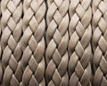 Bolo Braided Flat Leather Cord. 9x2mm. beige Matt. Best Quality.