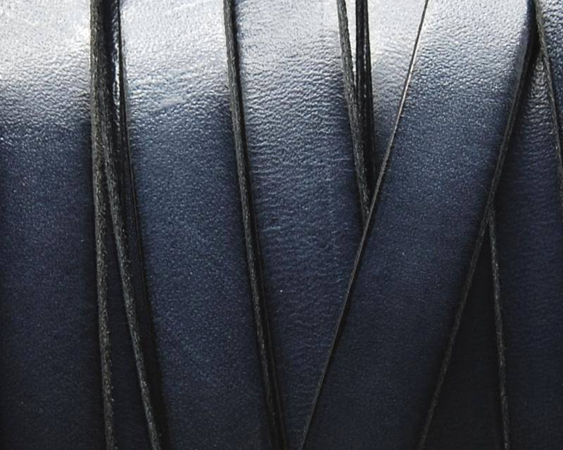 Flat Leather cord 10x1.5mm. Grey .Best Quality.