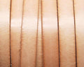 Flat Leather cord. 10x1.5mm. Natural. Best Quality.