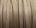 Flat Leather cord. 5x1.5mm. Beige Mat. Best Quality.