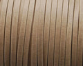 Flat Leather cord. 3x1mm. Beige matt. Best Quality.