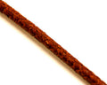 Round Leather cord. 5mm. Snake engraved. Camel. Best.