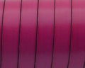Flat Leather cord. 10x1.5mm. Fuchsia.