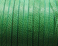 Suede Leather cord. Luxus. Flat. 6x2mm. Green. Best.