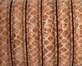 Half Round Leather cord. 10x5mm. Camel. Inn.1.5mm. Best Quality.
