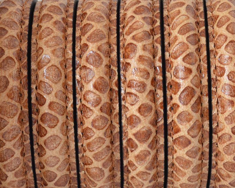 Half Round Leather cord. 10x5mm. Camel. Inn.1.5mm. Best Quality.