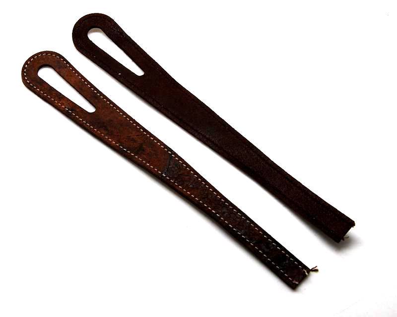Leather Bracelet. 40cm. Brown. Oval hote 51mm. Best Quality.