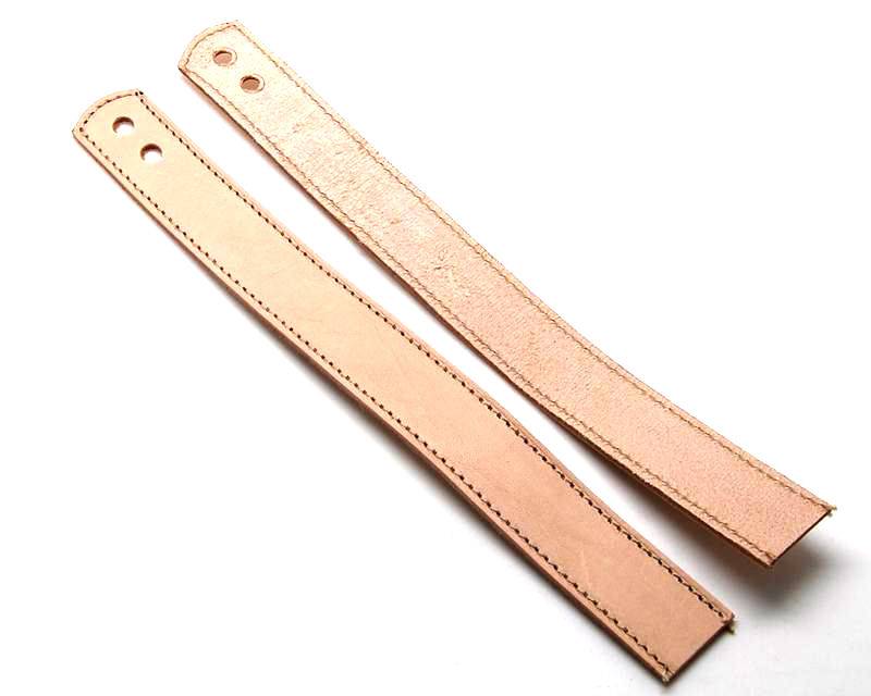 Leather Bracelet. 24x420mm.Natural color.Hole 6mm.Best Quality.