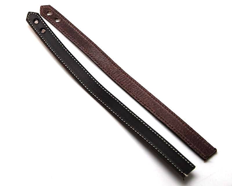 Leather Bracelet. 15x470mm. Dark brown.Hole 6mm.Best Quality.