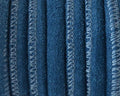 Suede Leather cord. Round. 6mm. Blue. Best Quality