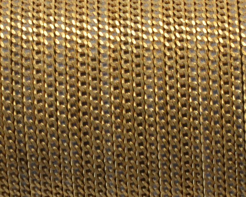 Flat Leather cord with chain. 8x2mm. Gold color-dark brown. Best Quality.