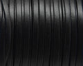 Flat Round Leather Cord. 3mm. Black. Best Quality.