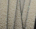 Flat Synthetic Caviar. 10x2.2mm. Beige. Best Quality.