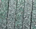 Synthetic Strand. Flat. 10x2mm. Silver-green. Best Quality.