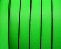 Flat Leather cord. 10x1.5mm. Fluorescent green-black. Best Quality.