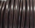 Round Leather cord. 5mm. Brown. Best Quality.