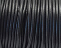 Round Leather cord. 3mm. Black. Best Quality.