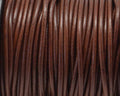 Round Leather cord. 3mm. Cognac. Best Quality.
