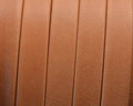 Flat Leather cord. 10x1.5mm. Denver. Orange. Best Quality.
