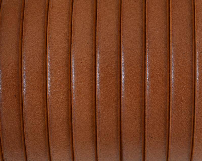 Flat Leather cord. 5x1.5mm. Light brown2. Best Quality.