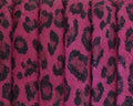 REGALIZ leather cord. Oval 10x6mm. Leopard. Fuchsia. Best Quality.