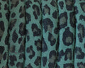 REGALIZ leather cord. Oval 10x6mm. Leopard. Green. Best Quality.
