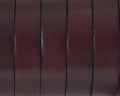 Flat Leather cord. 10x1.5mm. Garnet-black. Best. quality