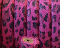 REGALIZ leather cord. Oval 10x6mm. Leopard. Fuchsia. Inn.1.5mm. Best Quality.