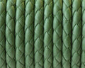 Bolo Braided Round Leather Cord. 4mm. Denver. Green. Best Quality.