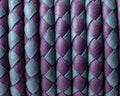 Bolo Braided Round Leather Cord. 5mm. Denver. Violet-grey .Inn.1mm.approx.Best Quality