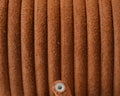 Round Leather cord. 5mm. Camel. Hollow. Inn.1.5mm.approx. Best Quality.