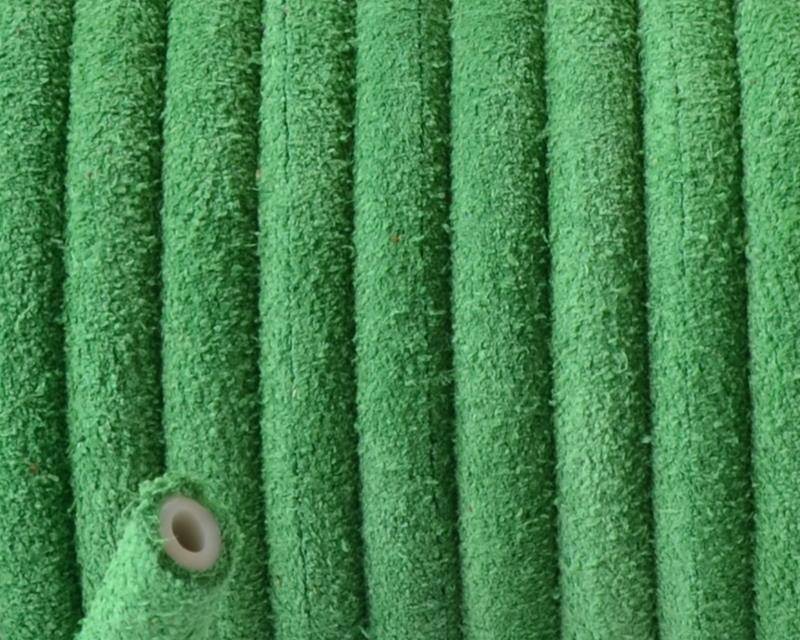 Round Leather cord. 5mm. Green. Hollow. Inn.1.5mm.approx. Best Quality.