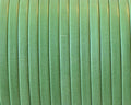 Flat Leather cord. 3x1mm. Denver. Green. Best Quality.