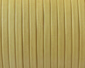 Flat Leather cord. 3x1mm. Denver. Yellow. Best Quality.